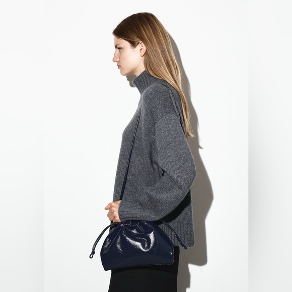 COS Mini Cavatelli Navy Blue Clutch - Picture 5 of 5